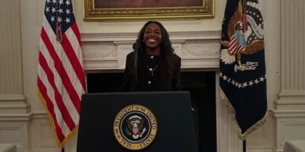 Tenista ecuatoriana Mell Reasco es reconocida en la Casa Blanca 