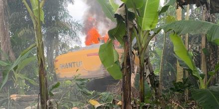 Ejército ejecutó operativo contra minería ilegal en Napo