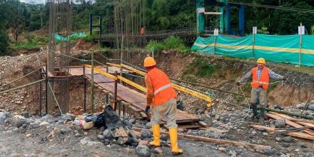 Pastaza: La construcción del puente de sobre el río Anzu avanza