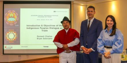 Ecuador y Canadá impulsan diálogo indígena en negociaciones del acuerdo comercial