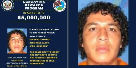 EE.UU. ofrece una recompensa de 5 millones de dólares por alias “el Churrón” 