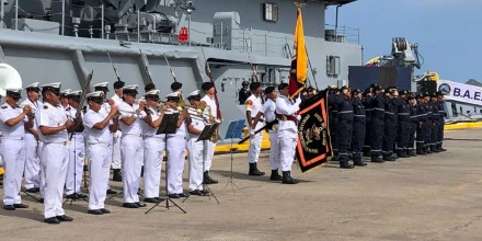 El BAE Jambelí se incorpora a la Armada para reforzar la lucha antidrogas