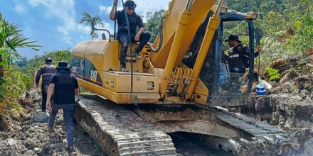 Morona: Maquinaria ilegal fue retenida en bosque protector 