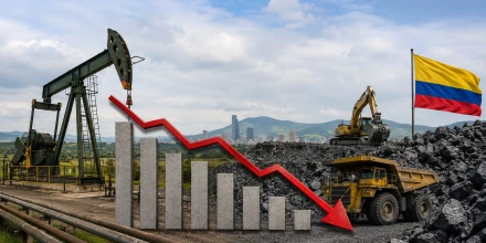 PIB de petróleo, gas y minería en Colombia completaría más de dos años en caída