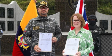 Ecuador y Reino Unido refuerzan cooperación antidrogas con apoyo al GEMA