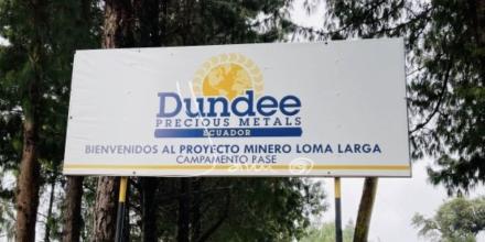 DPM suspendió perforación minera en Loma Larga