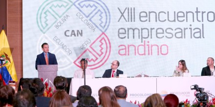 Noboa inaugura el XIII Encuentro Empresarial Andino 2024