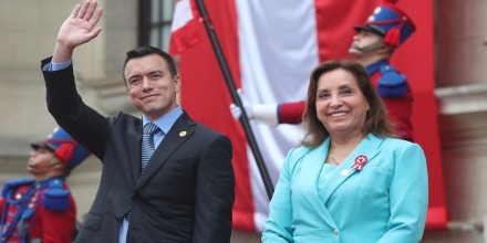 Noboa se reunió con Boluarte en Lima al inicio del gabinete bilateral