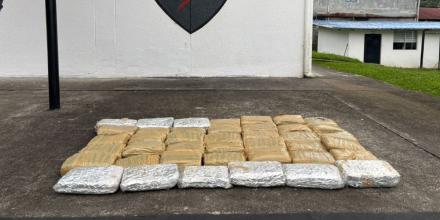 La Policía halló 40 kilos de marihuana en un operativo en Napo
