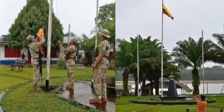 Perú retiró bandera de Colombia izada en pueblo fronterizo