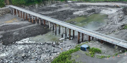 Finaliza construcción de dique en el río Coca para proteger infraestructura de Coca Codo Sinclair