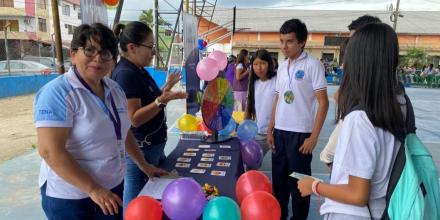 Napo: Estudiantes participaron en feria contra las drogas