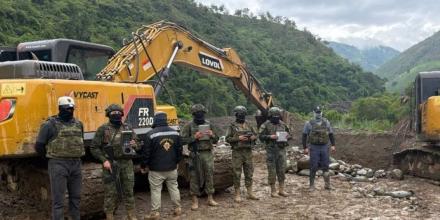 Ejército desmantela campamento de minería ilegal en Chinchipe
