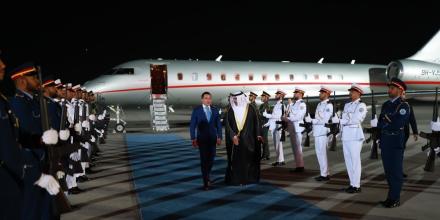 Noboa llegó a Emiratos Árabes Unidos, donde inaugurará embajada