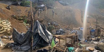 Operativo militar desmantela campamentos de minería ilegal en Imbabura