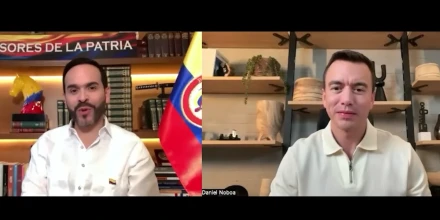 Noboa felicita a Abelardo de la Espriella por su triunfo en primera vuelta 