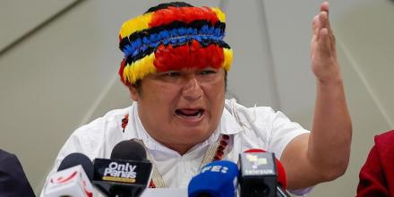 La Conaie celebra la derrota de Noboa