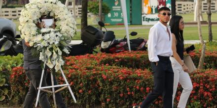 Último adiós a Mario Pineida, jugador del Barcelona asesinado en Guayaquil