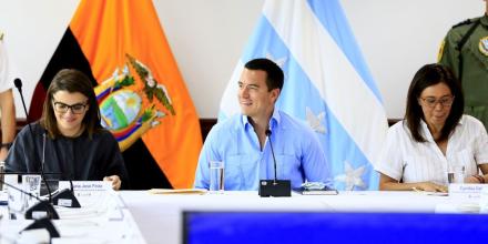 Noboa lideró gabinete ministerial en Guayaquil