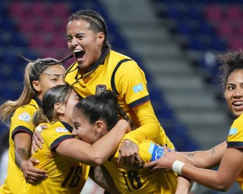 La figura del partido fue la goleadora de Ecuador, Nayely Bolaños