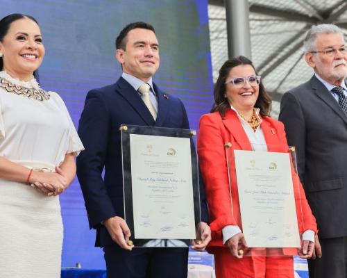 La ceremonia se llevó a cabo en Itchimbía