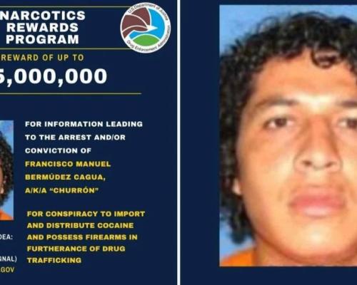 Alias “el Churrón” es el primer miembro de Los Choneros en aparecer en la lista de los objetivos del programa de recompensas