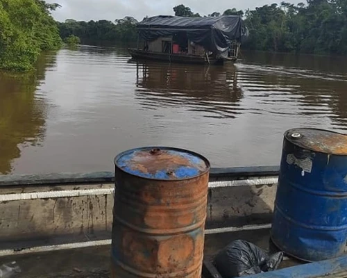 Se desmantelaron 14 unidades de producción minera ilegal en el río Cotuhé.
