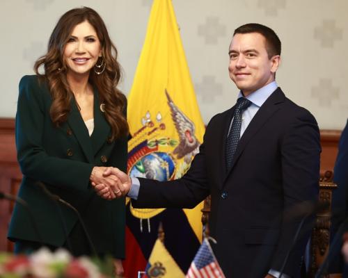 Ecuador y EE. UU. reforzaron cooperación en seguridad.