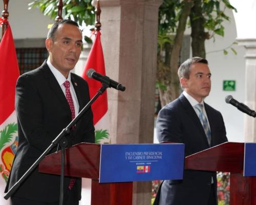 Noboa, por su parte, reiteró que la seguridad es "un problema regional" que debe "abordarse de manera conjunta"