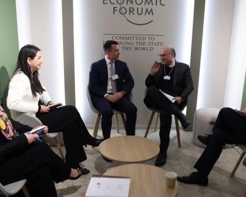 Se reunió con David Webster, vicepresidente ejecutivo y director de Riesgos de la multinacional Cargill