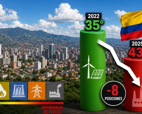 El país bajó cinco puestos en el Índice de Transición Energética 2026, y desde 2022 la caída es de ocho puestos.