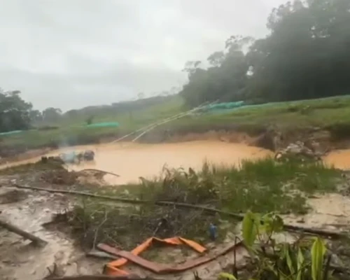 La minería ilegal en Putumayo recibió un nuevo golpe por parte de las Fuerzas Militares.