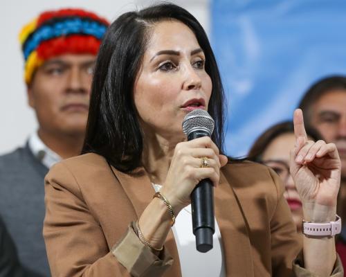 González, que perdió en la segunda vuelta de las últimas dos elecciones presidenciales frente al actual presidente Daniel Noboa