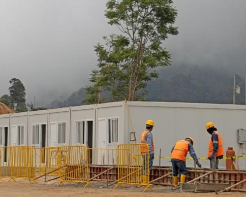 La minera canadiense acelera obras en la provincia de Bolívar