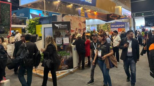 El espacio de Ecuador en la feria funcionó como plataforma de promoción comercial y coordinación institucional