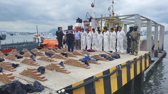 La intervención fue ejecutada por las Fuerzas Armadas ecuatorianas, la Policía Nacional y la Guardia Costera de Estados Unidos