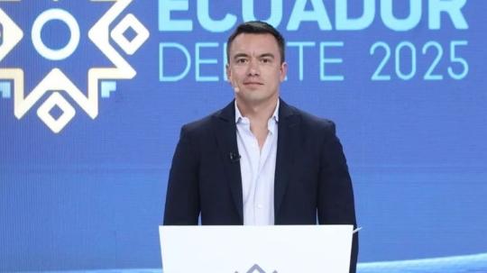El candidato-presidente señaló al correísmo como el responsable del pago del laudo arbitral