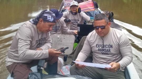 El trabajo se realizó en el complejo Ramsar Cuyabeno–Lagartococha–Yasuní