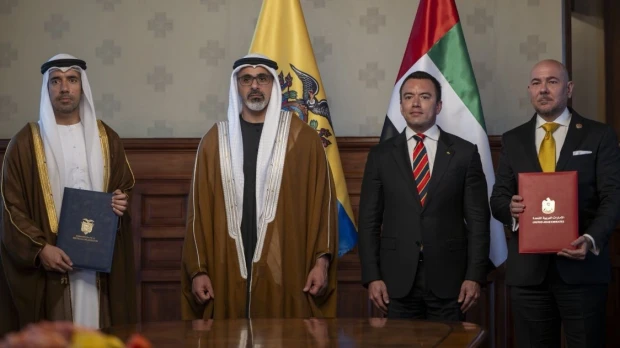 El secretario general de la organización, Haitham Al Ghais, se reunió con Fernando Santos, ministro de Energía y Mina / Foto: EFE
