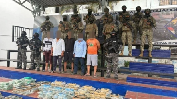 5 personas vinculadas a la mafia albanesa fueron arrestadas en Chongón