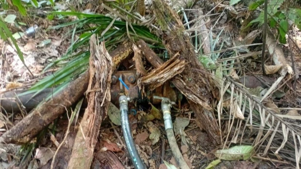 El Ejército encontró 6 piscinas clandestinas esta semana en Sucumbíos