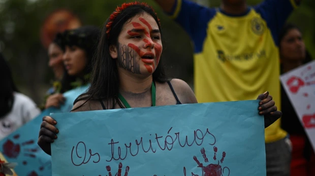 Indígenas protestan por sus derechos a pocas horas del inicio de la Cumbre Amazónica
