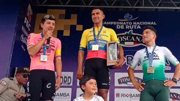 Jonathan Narváez y Miryam Núñez, campeones nacionales de ruta