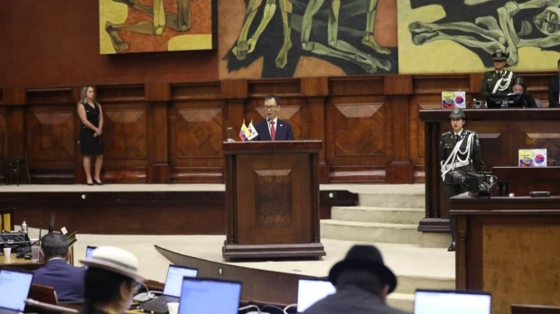 El secretario general de la organización, Haitham Al Ghais, se reunió con Fernando Santos, ministro de Energía y Mina / Foto: EFE