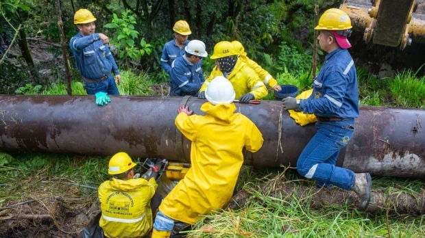 Petroecuador señaló que el derrame por rotura del SOTE fue controlado