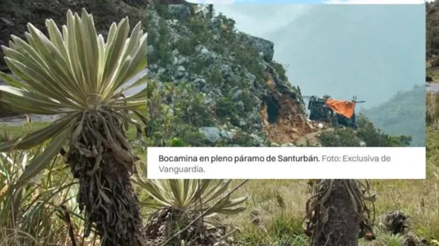 Fotos muestran daños de la minería ilegal en el páramo de Santurbán