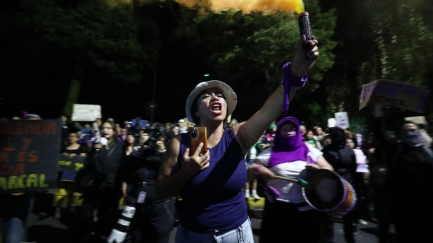 Ecuador se tiñó de morado para reivindicar el fin de la violencia contra las mujeres