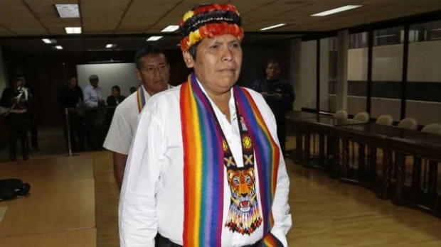 El dirigente indígena Pepe Acacho fue detenido en la terminal terrestre de Macas