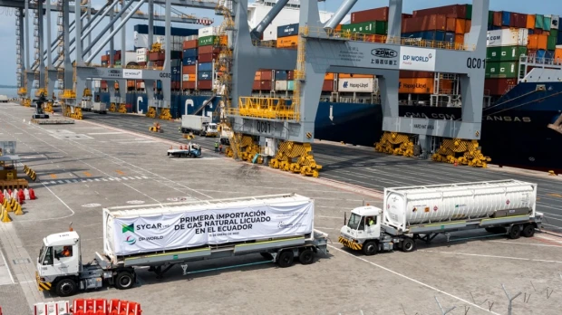 La primera importación de gas natural llegó al país
