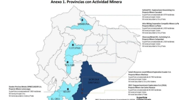 Minería estratégica en Ecuador: potencial y conflicto 